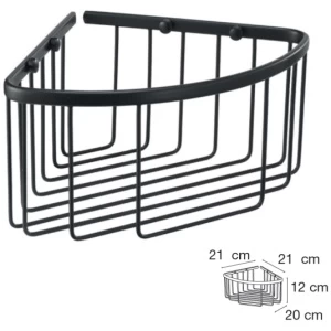 Jabonera esquina negra - 6002266