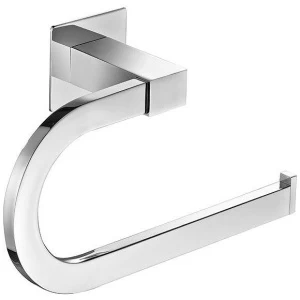 Toallero de baño aro cromo 24,5x7x15cm Link de Mediterránea del baño
