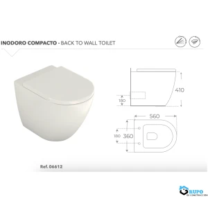 Pack inodoro compacto Blanco  Brillo COLECCIÓN VERONA
