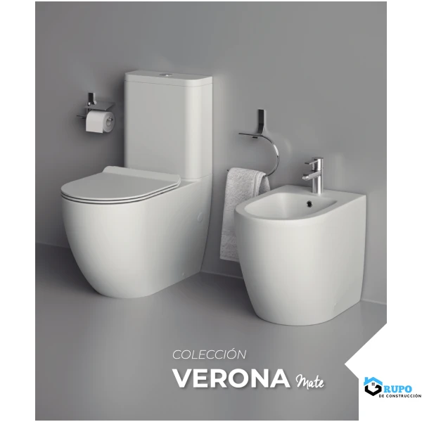 Pack inodoro de cisterna baja Blanco Mate COLECCIÓN VERONA - Imagen 2