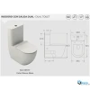 Pack inodoro de cisterna baja Blanco Mate COLECCIÓN VERONA