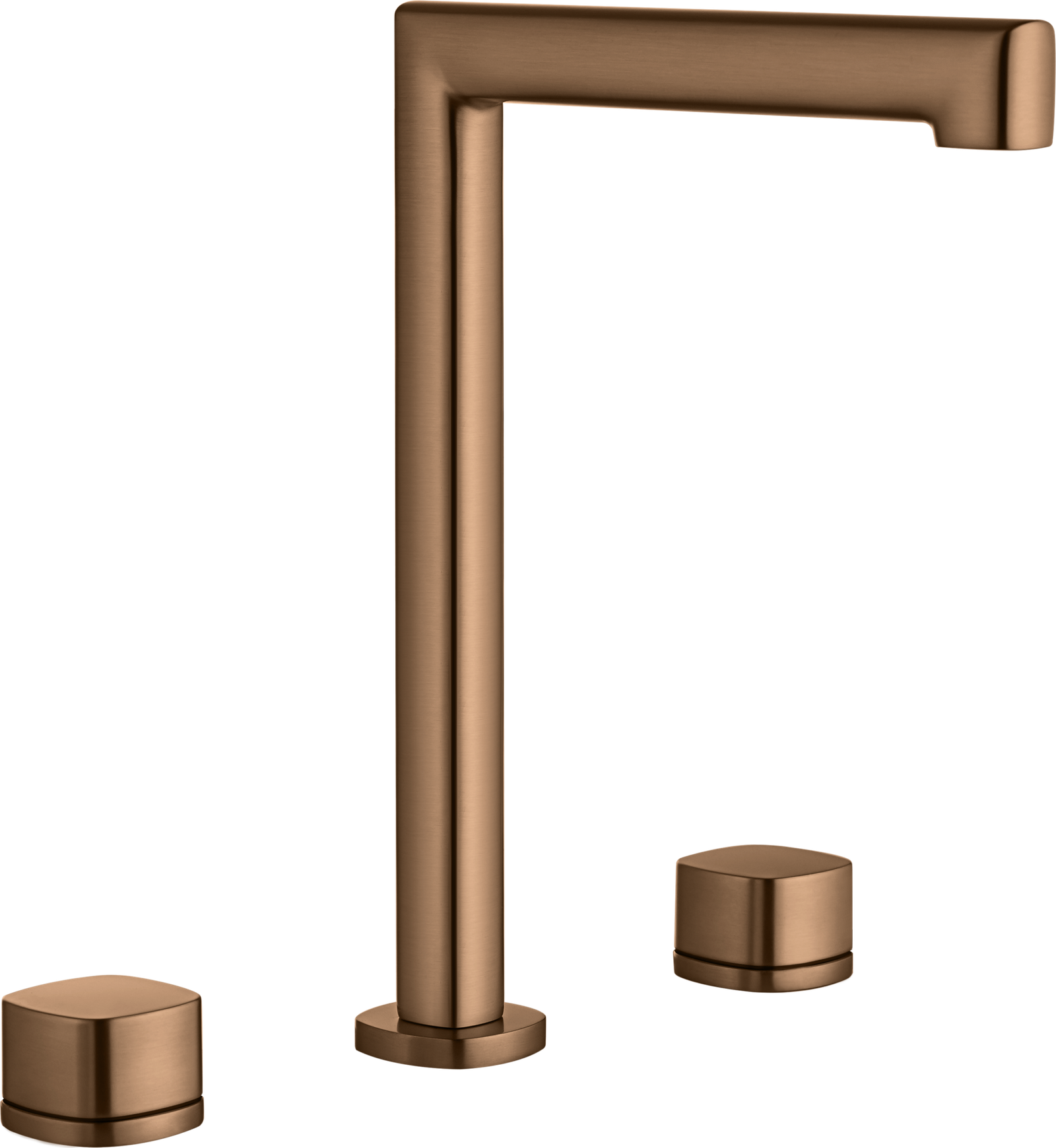 Grifo de lavabo alto IMEX Toscana en oro rosa cepillado