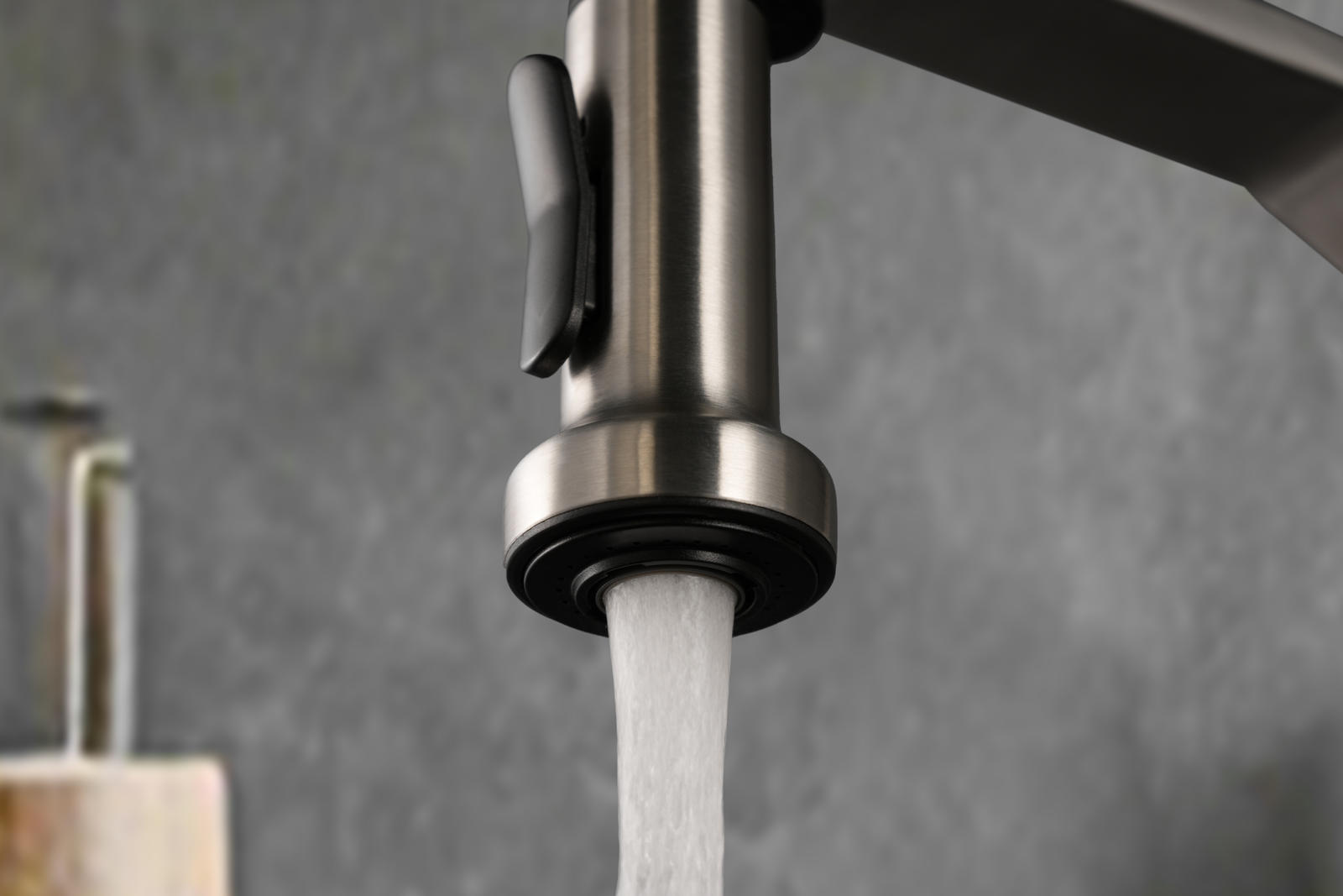 Detalle del difusor aireado del grifo de cocina IMEX Véneto