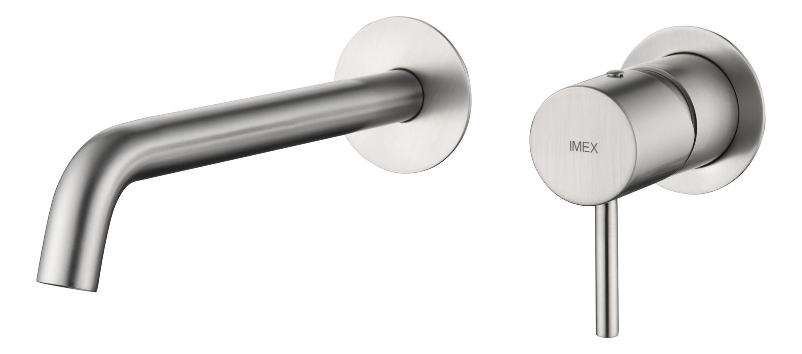 Grifo de lavabo empotrado monomando níquel cepillado serie Monza IMEX