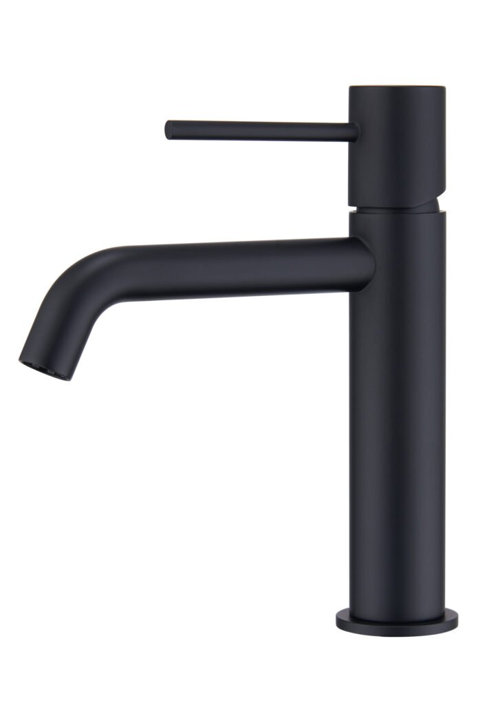 Monomando lavabo negro mate serie Monza IMEX