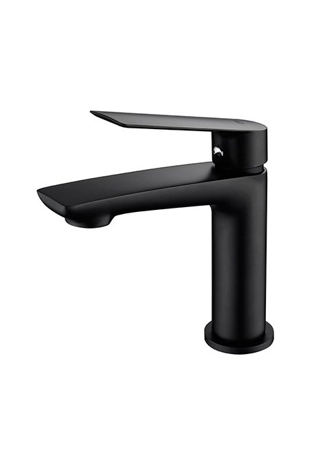 Monomando de lavabo negro mate serie Luxor IMEX