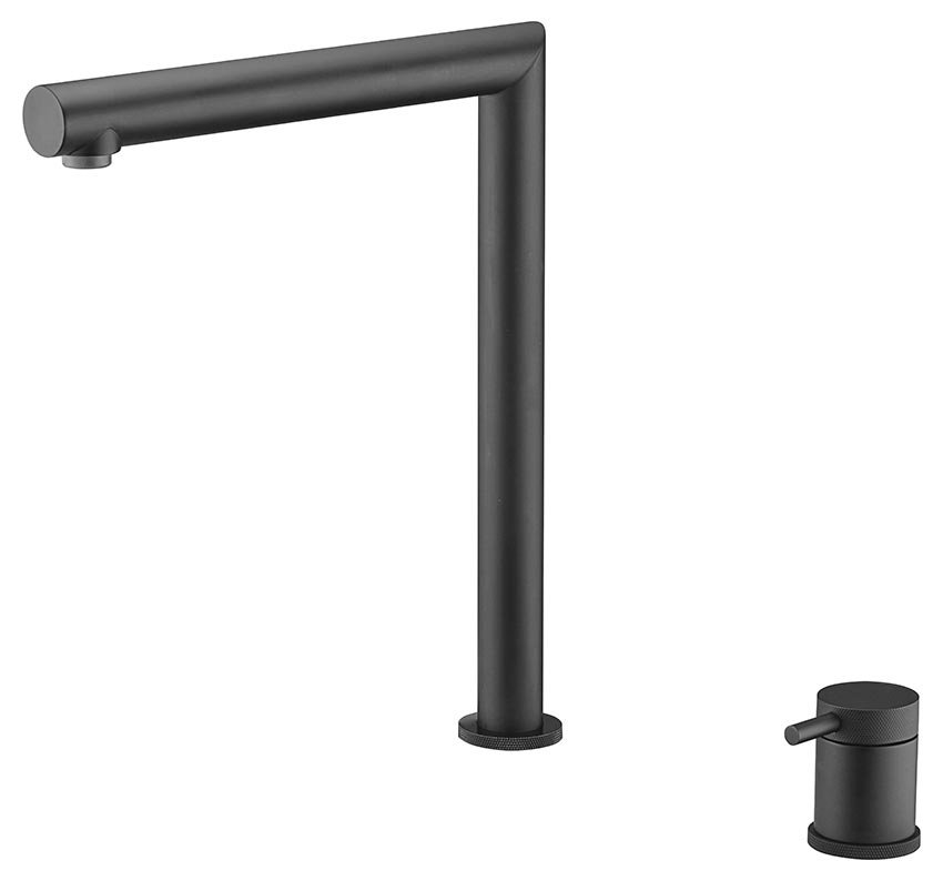 Grifería de cocina monomando escamoteable negro mate serie Itaca IMEX