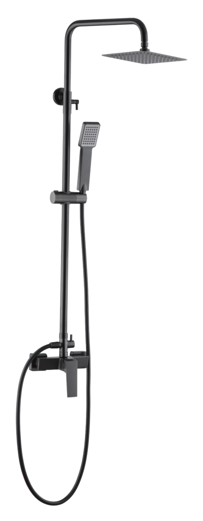Barra de ducha monomando black gun metal serie Art IMEX
