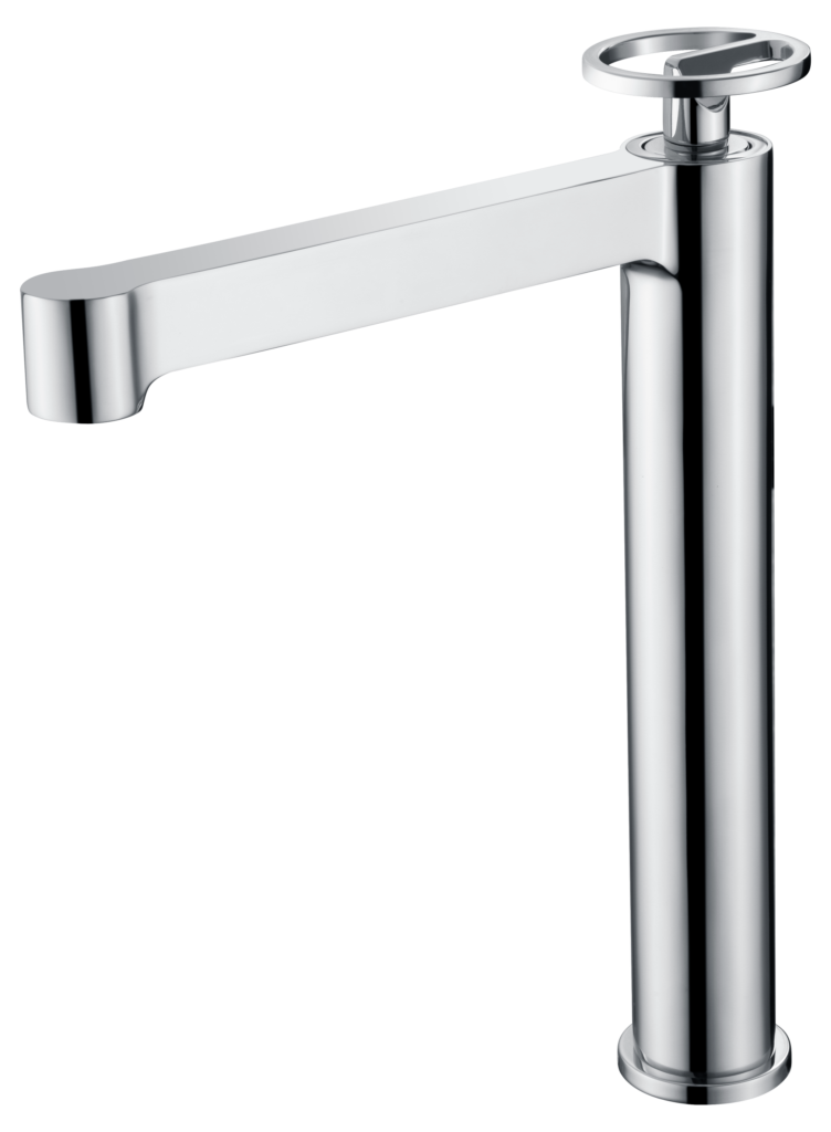 Monomando de lavabo caño alto cromado serie Olimpo IMEX