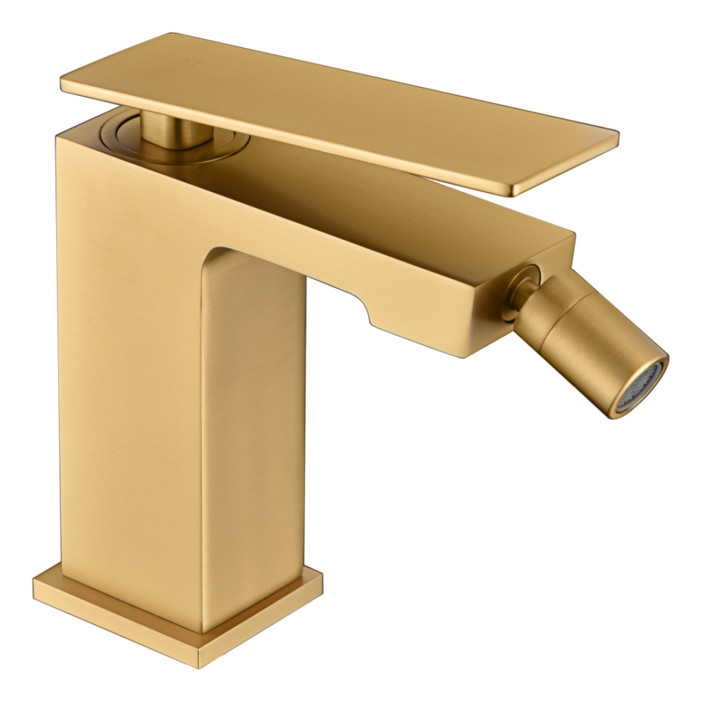 Monomando de bidé oro cepillado Pisa IMEX