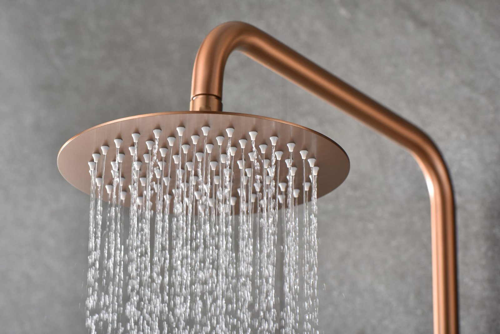Barra de ducha termostática oro rosa cepillado serie Monza IMEX - Imagen 4