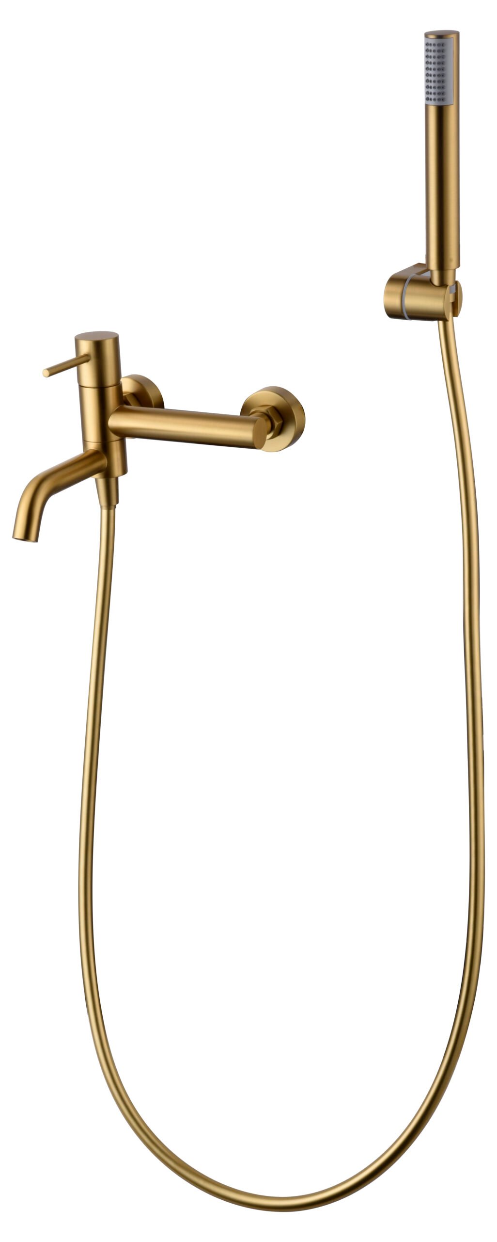 Grifería baño y ducha monomando oro cepillado serie Monza IMEX