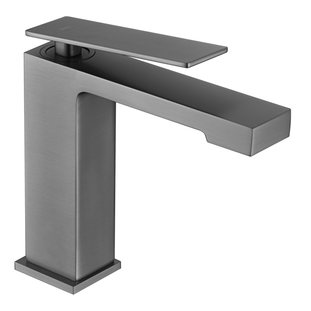 Monomando de lavabo black gun metal serie Pisa IMEX