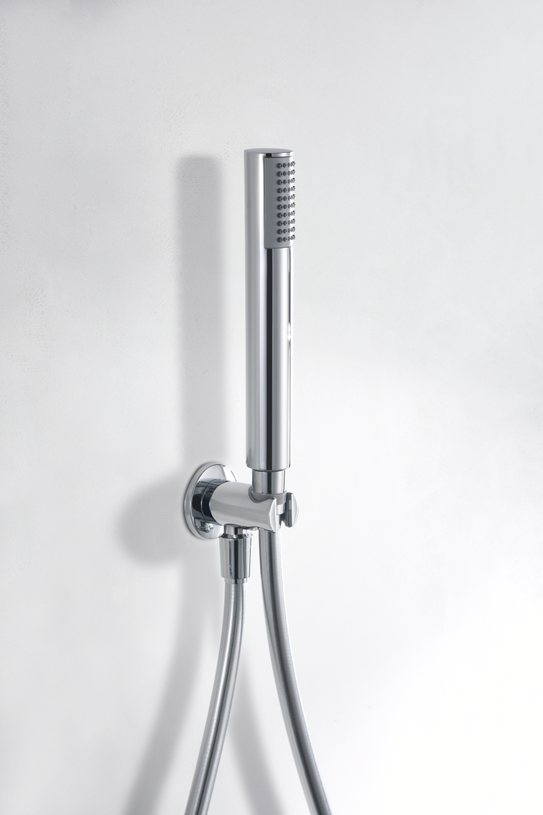 Conjunto de ducha empotrada monomando cromo serie Olimpo IMEX - Imagen 5