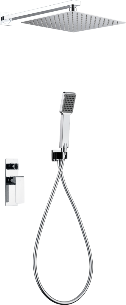 Conjunto de ducha monomando empotrado cromado serie Fiyi IMEX