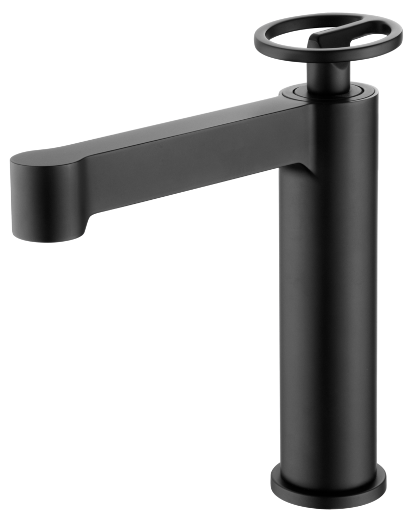 Monomando de lavabo negro mate serie Olimpo IMEX