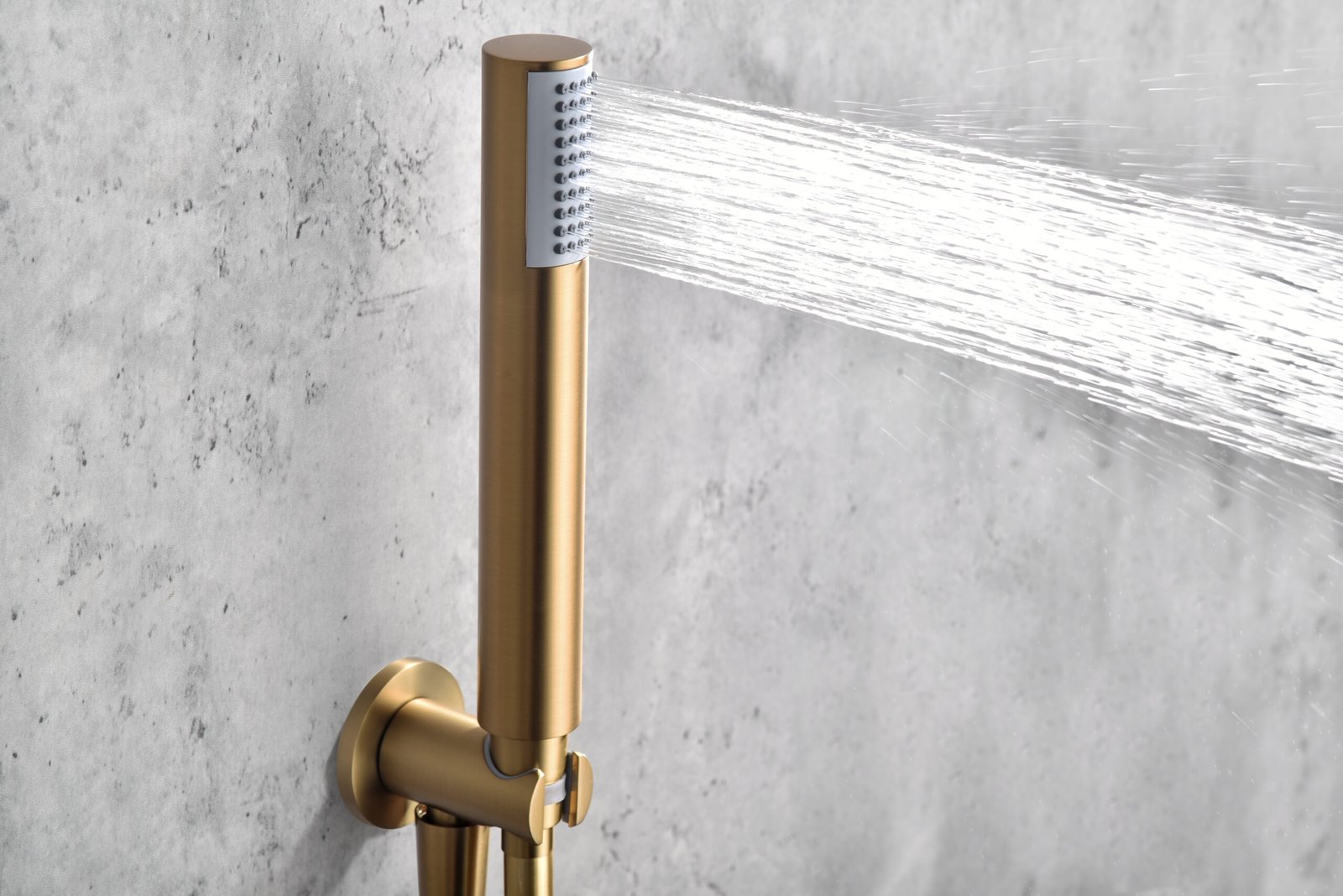 Conjunto de ducha termostático empotrado oro cepillado serie Tívoli IMEX - Imagen 3