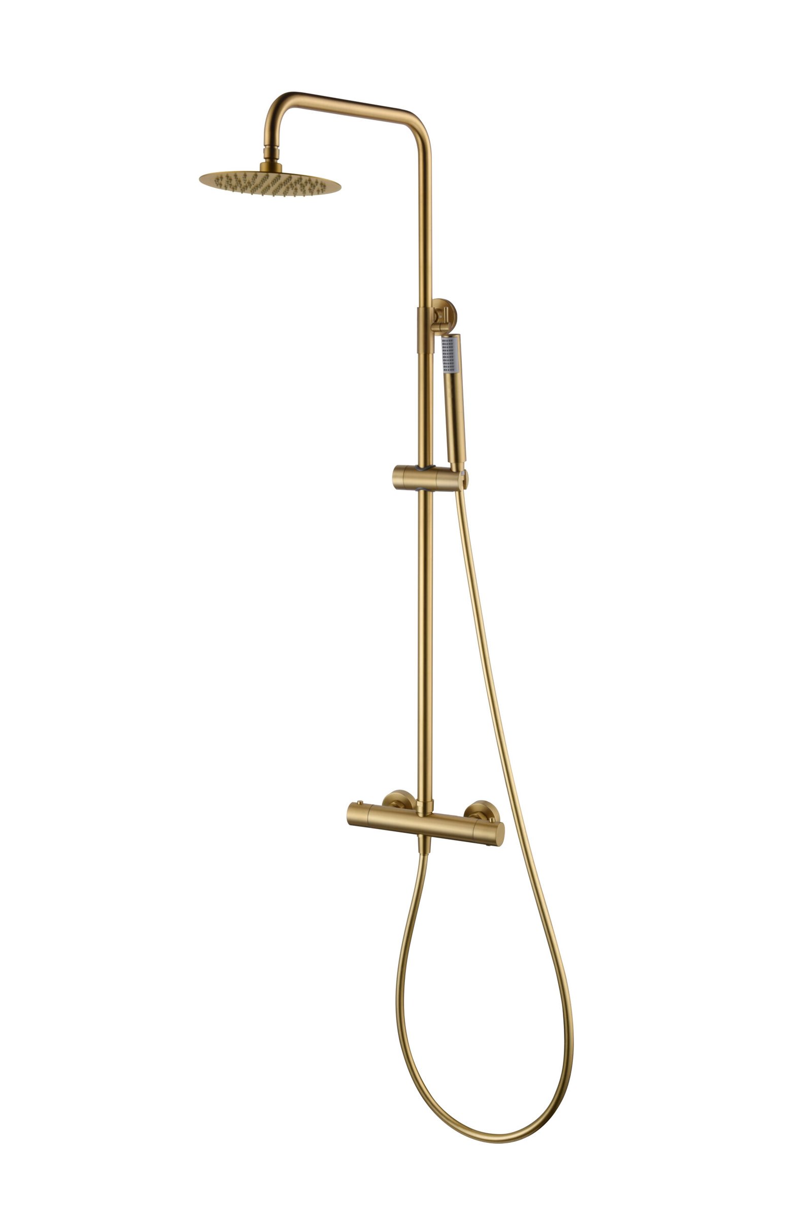 Barra de ducha termostática oro cepillado serie Monza IMEX