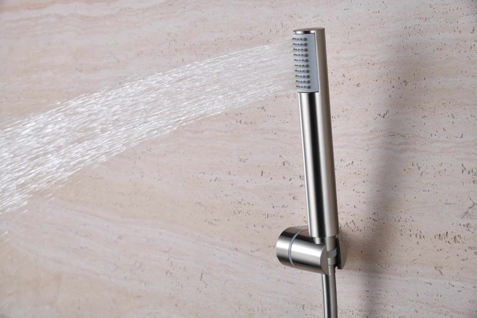 Grifería ducha termostático níquel cepillado serie Monza IMEX - Imagen 3