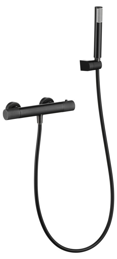 Kit de ducha termostático Line IMEX BTD038-5BGM — black gun metal