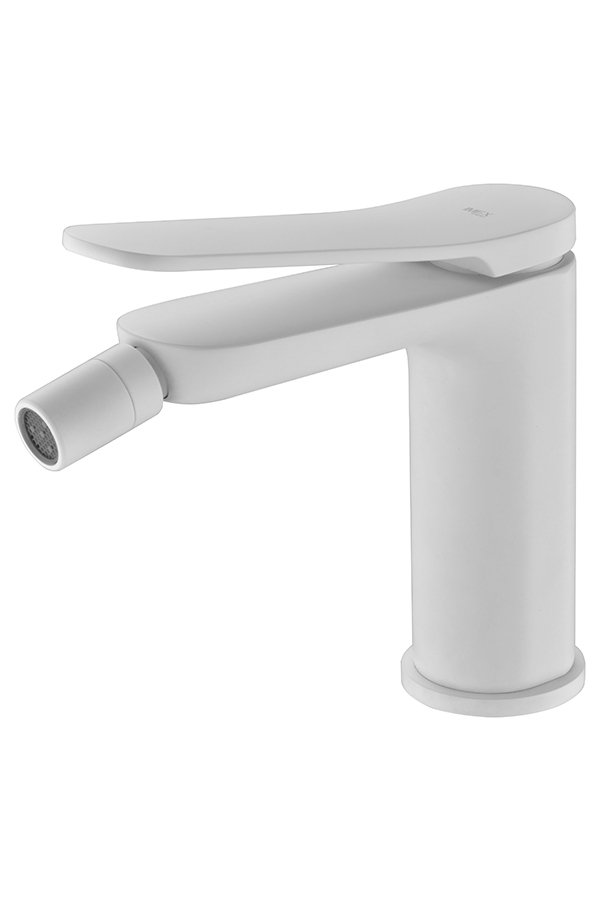 Monomando de bidé blanco mate serie Dinamarca IMEX
