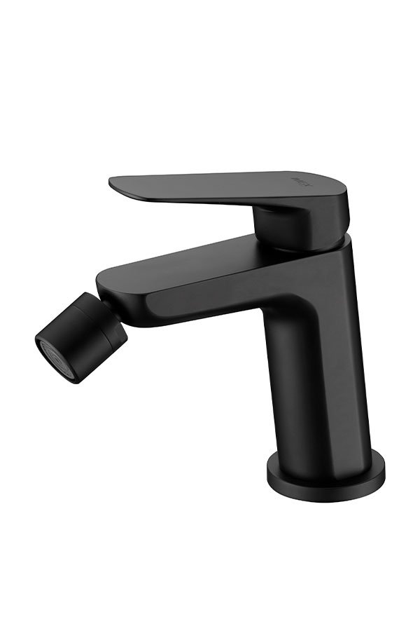 Monomando de bidé negro mate serie Belgica IMEX