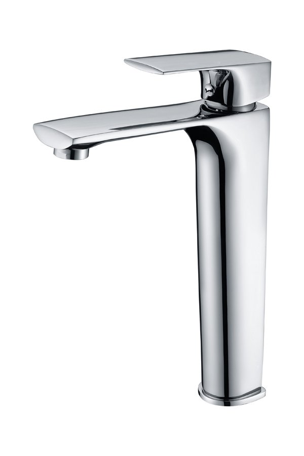 Monomando de lavabo caño alto cromado serie Bali IMEX