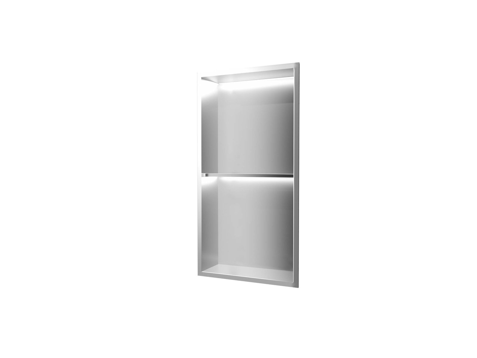Marshall · hornacina vertical con luz LED · Níquel cepillado · HOR006/NQ