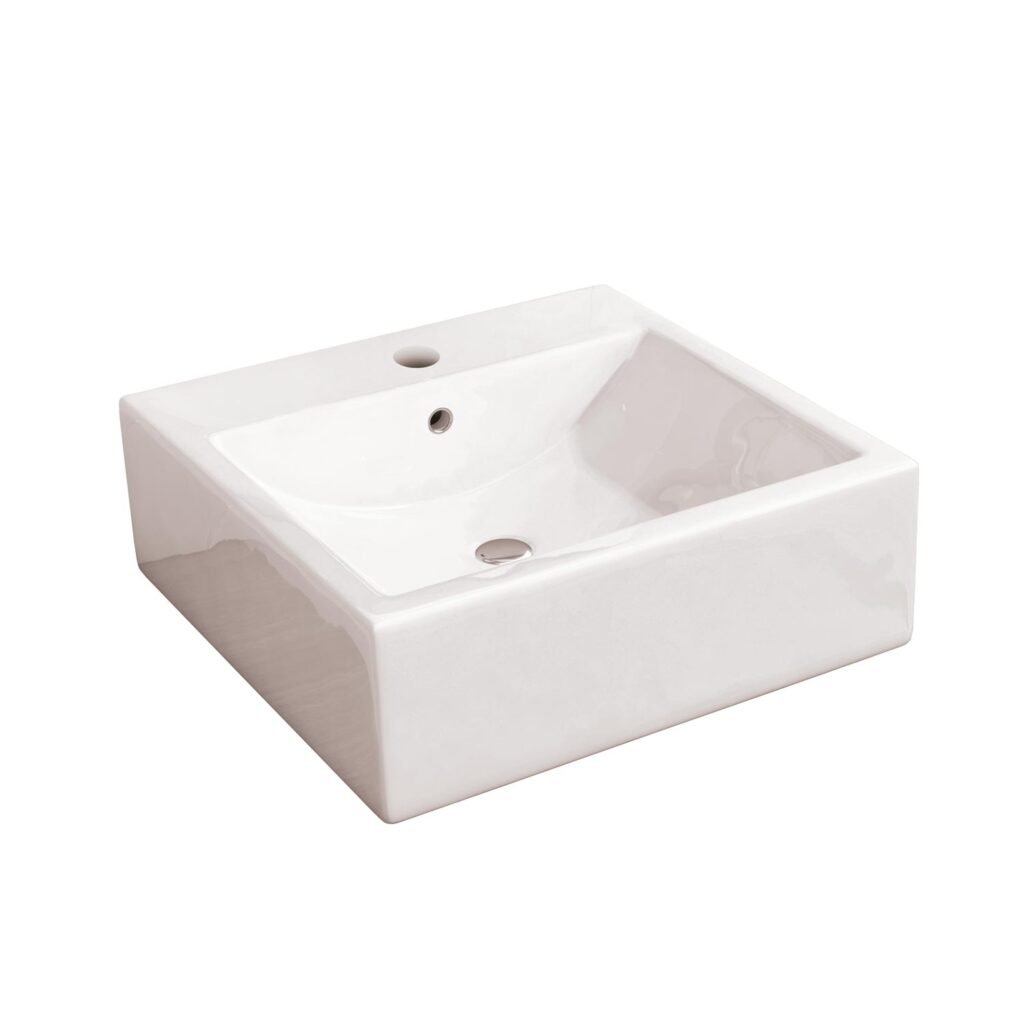Lavabo sobre encimera DAMA Fossil Natura — vista completa; referencia 00355.