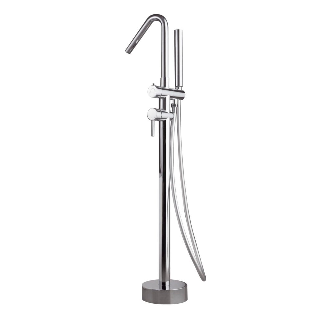 Grifería exenta de bañera monomando acabado cromo serie Córcega IMEX
