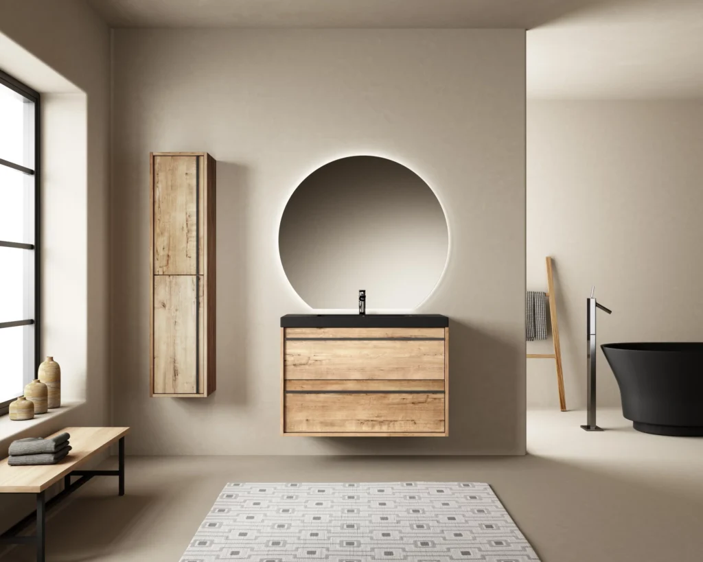 Koibath Laos · mueble de baño de 2 cajones