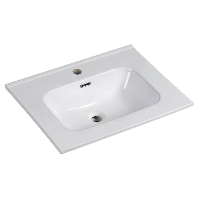 Lavabo Cosmos de encastrar Llavisan 509044, medida 61 × 46 × 1,8 cm, Blanco