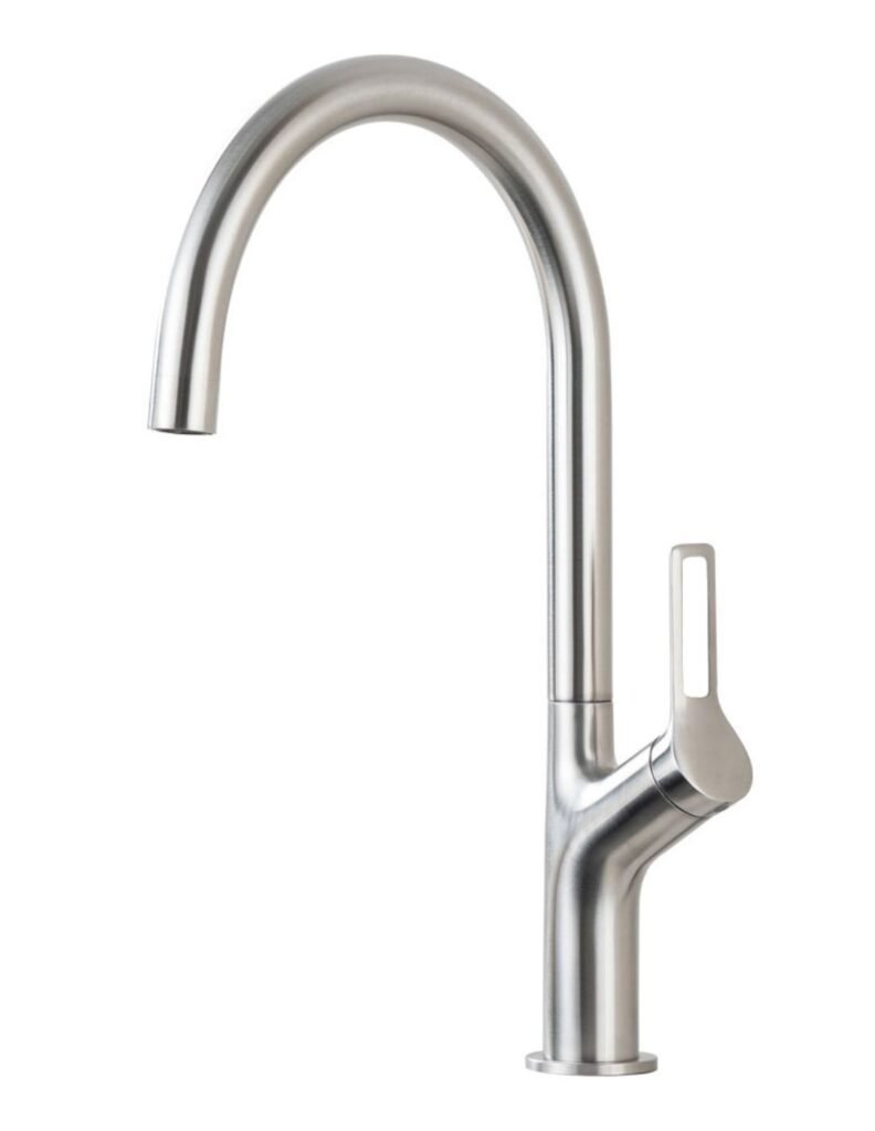 Grifo monomando de cocina Uve L169734 de Llavisan, con acabado cepillado