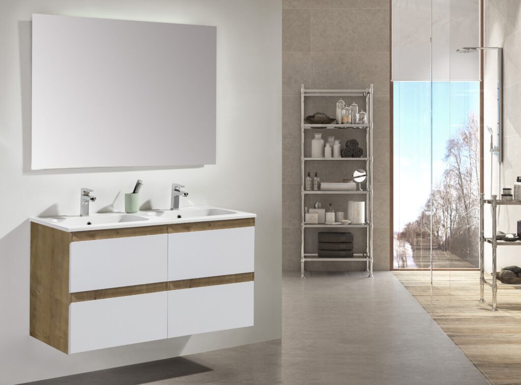 Mueble de baño Neus con lavabo · 4 cajones · 120 cm