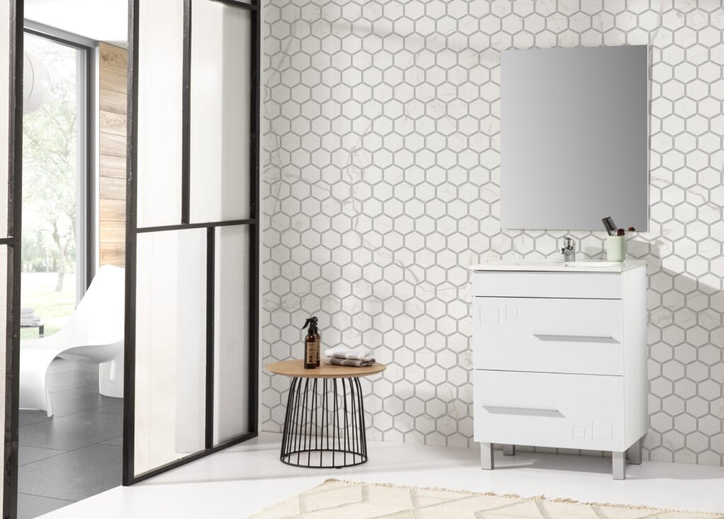 Mueble de baño Claudia con lavabo · 2 cajones