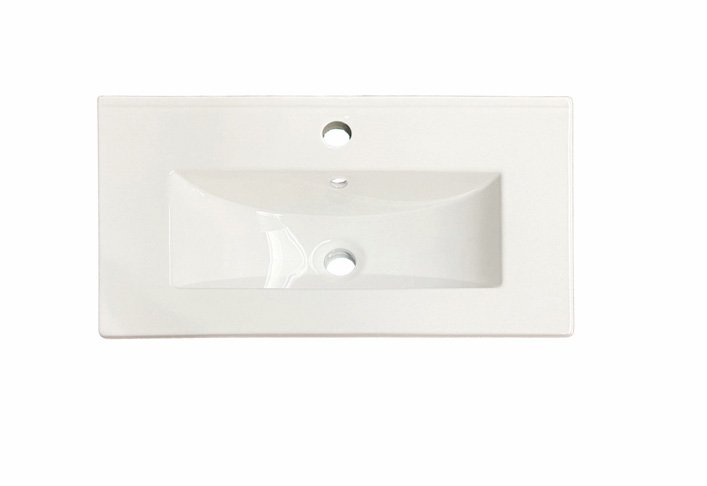 Lavabo cerámico · Fondo reducido 36 cm