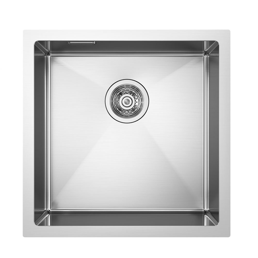 Fregadero Absolut L509404 de Llavisan, cuba nominal de 40 × 40 cm, acabado cepillado