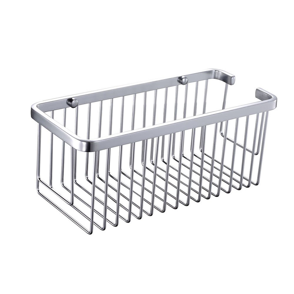 Cesta portagel rectangular L133874 de Llavisan, acabado Aluminio cepillado