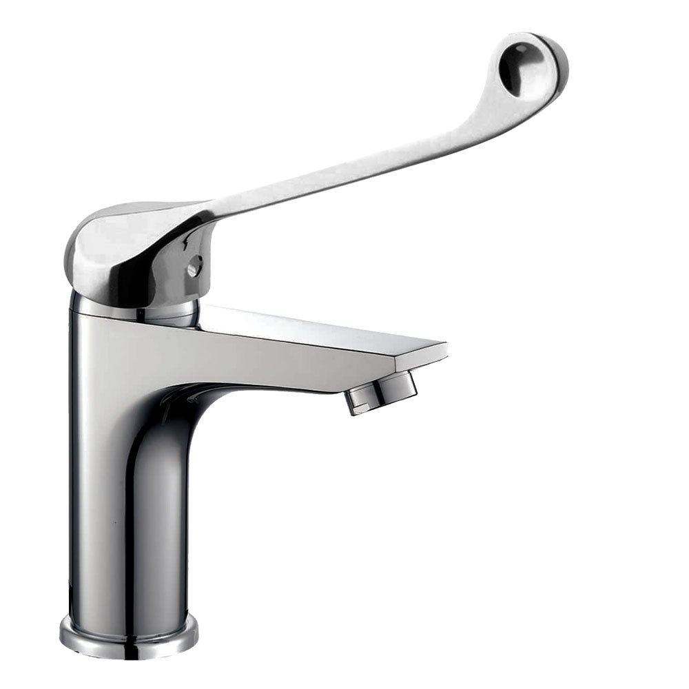 Denver Medical · grifo monomando de lavabo con palanca alargada, cromo brillo · L156184