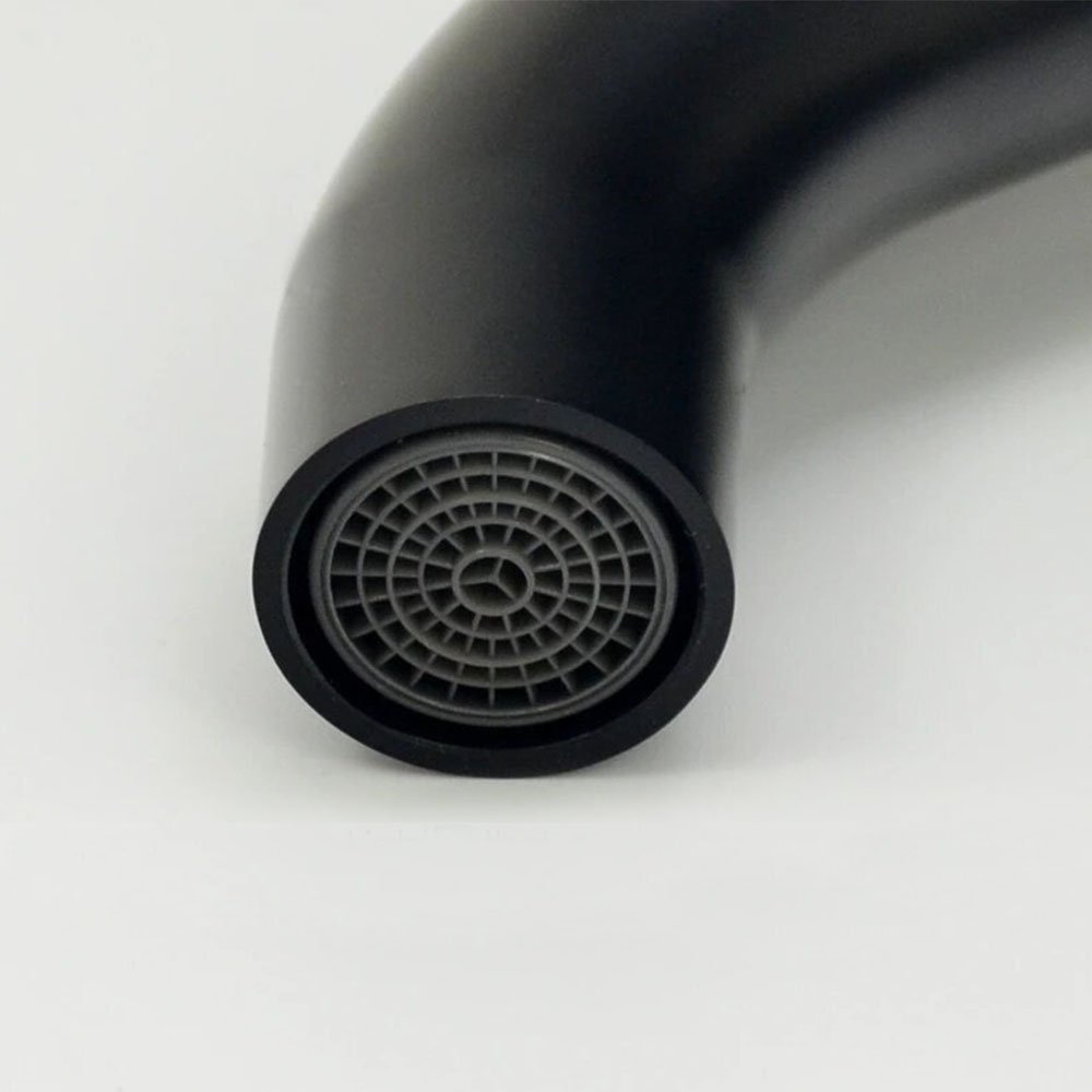 Zúñiga · grifo monomando de lavabo empotrado negro mate - Imagen 4