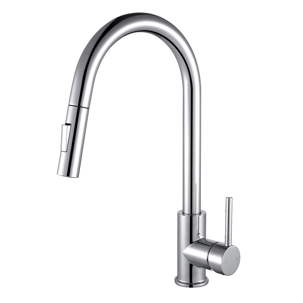 Brook · grifo monomando de cocina cromo brillo