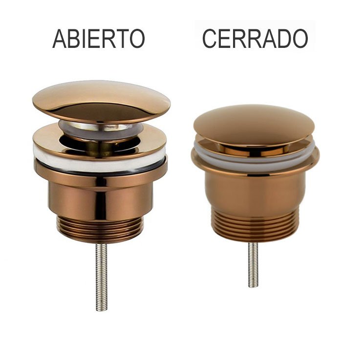 L176084 · válvula de desagüe Clic Clac · Oro Rosa