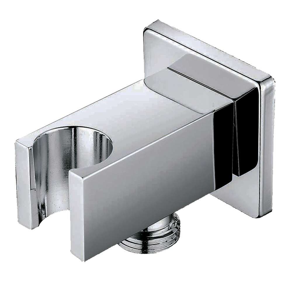 L295744 · soporte de ducha cuadrado con toma de agua · Cromado