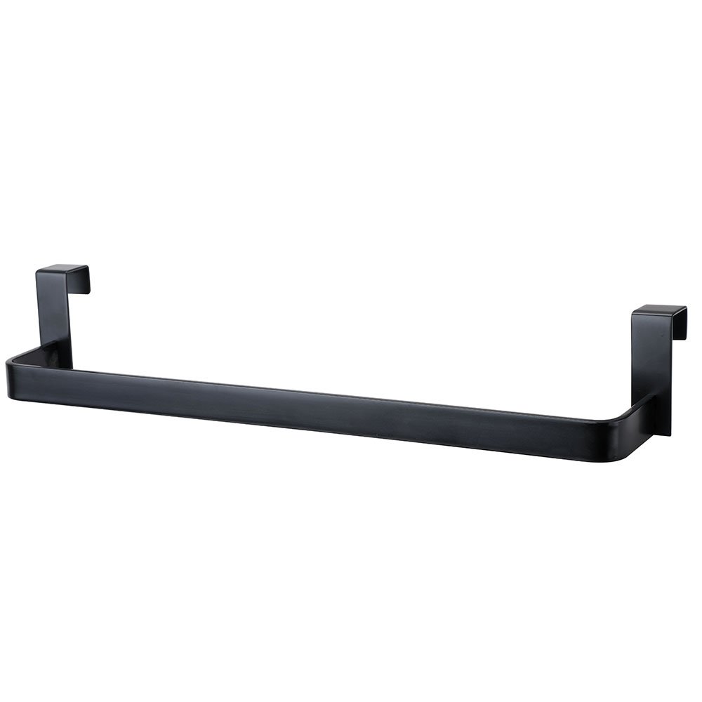 Toallero lateral sin taladros de 36 cm · Negro mate