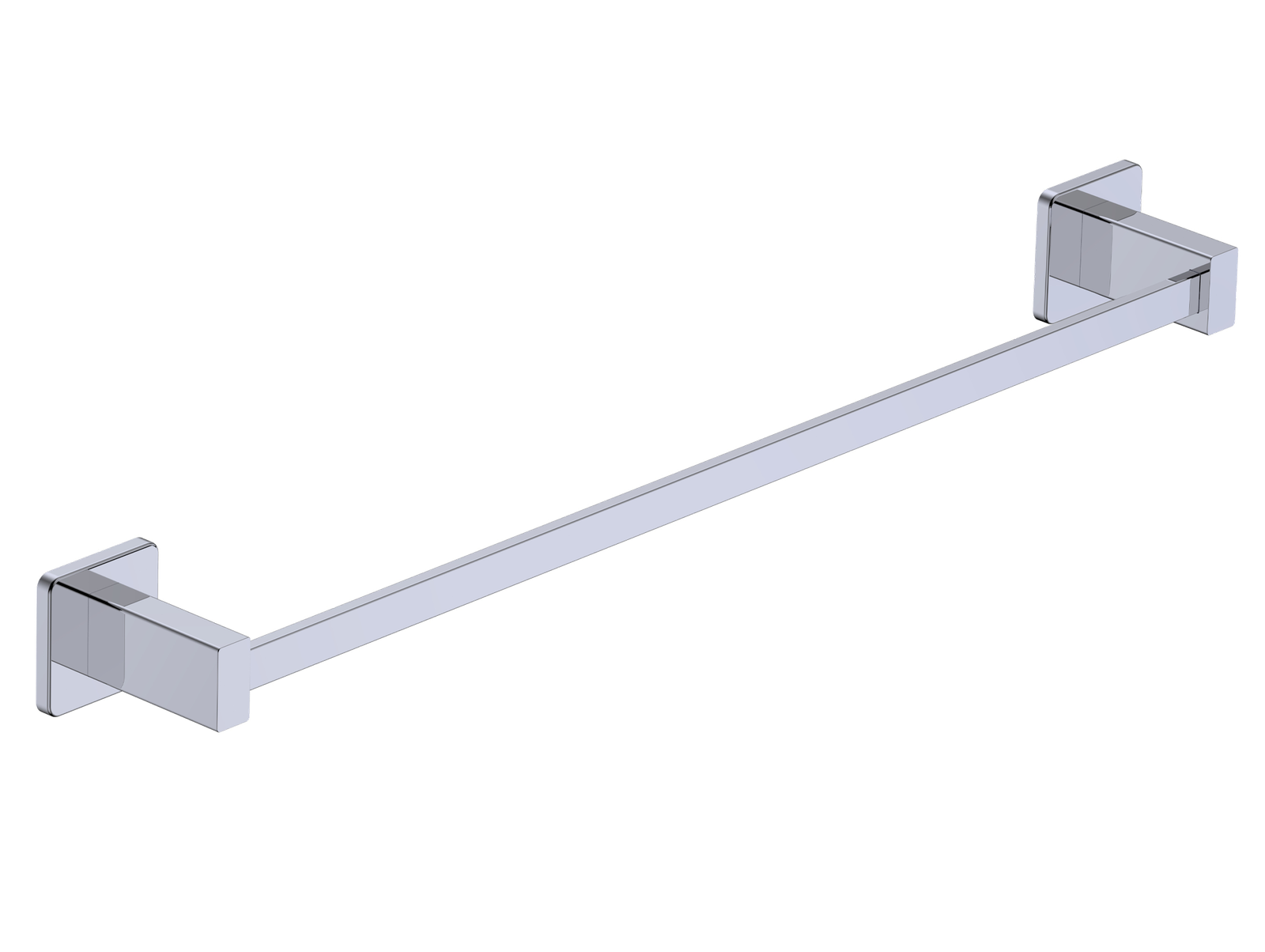 Toallero de barra Technic en acabado Cromo; se suministra una unidad según la opción elegida, con imagen del fabricante compartida para 40 y 50 cm.