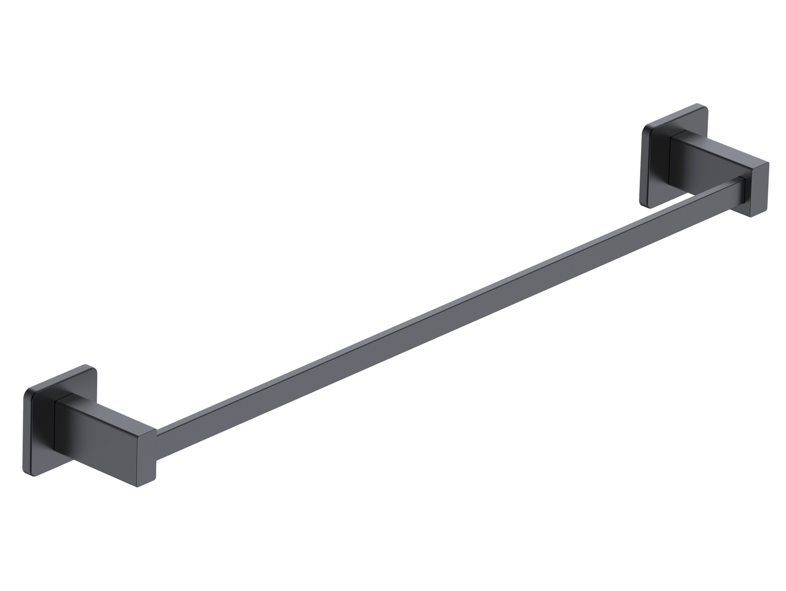 Toallero de barra Technic en acabado Negro mate; se suministra una unidad según la opción elegida, con imagen del fabricante compartida para 40 y 50 cm.