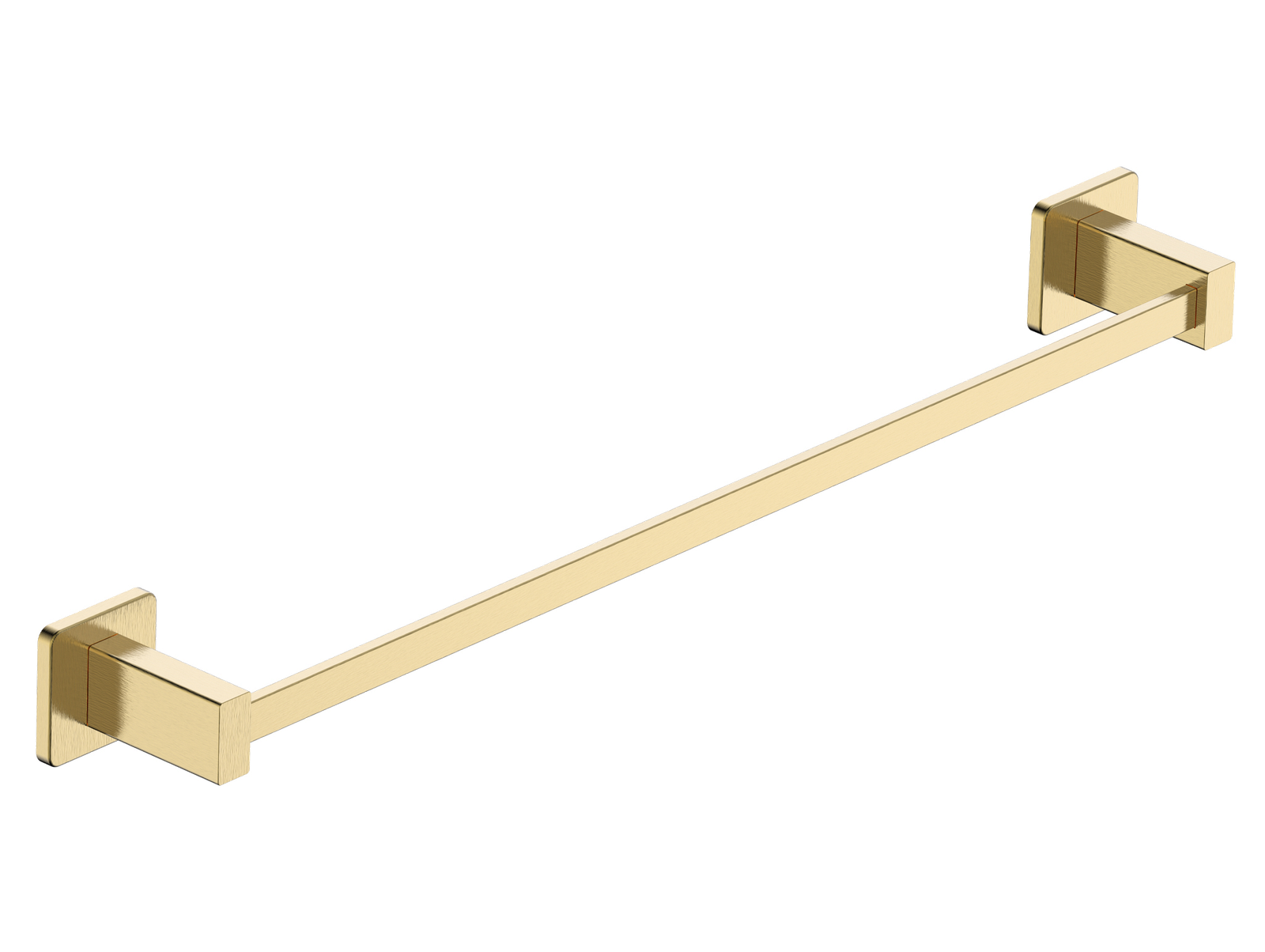 Toallero de barra Technic en acabado Oro cepillado; se suministra una unidad según la opción elegida, con imagen del fabricante compartida para 40 y 50 cm.