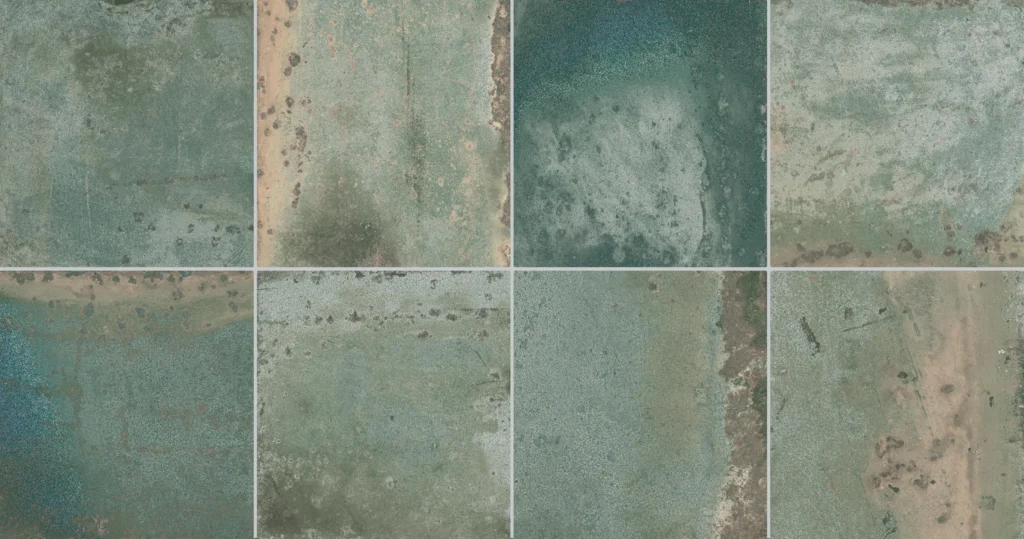 Azulejo Vanity Green 31,6×60 cm de GEOTILES — composición de piezas (vista principal)