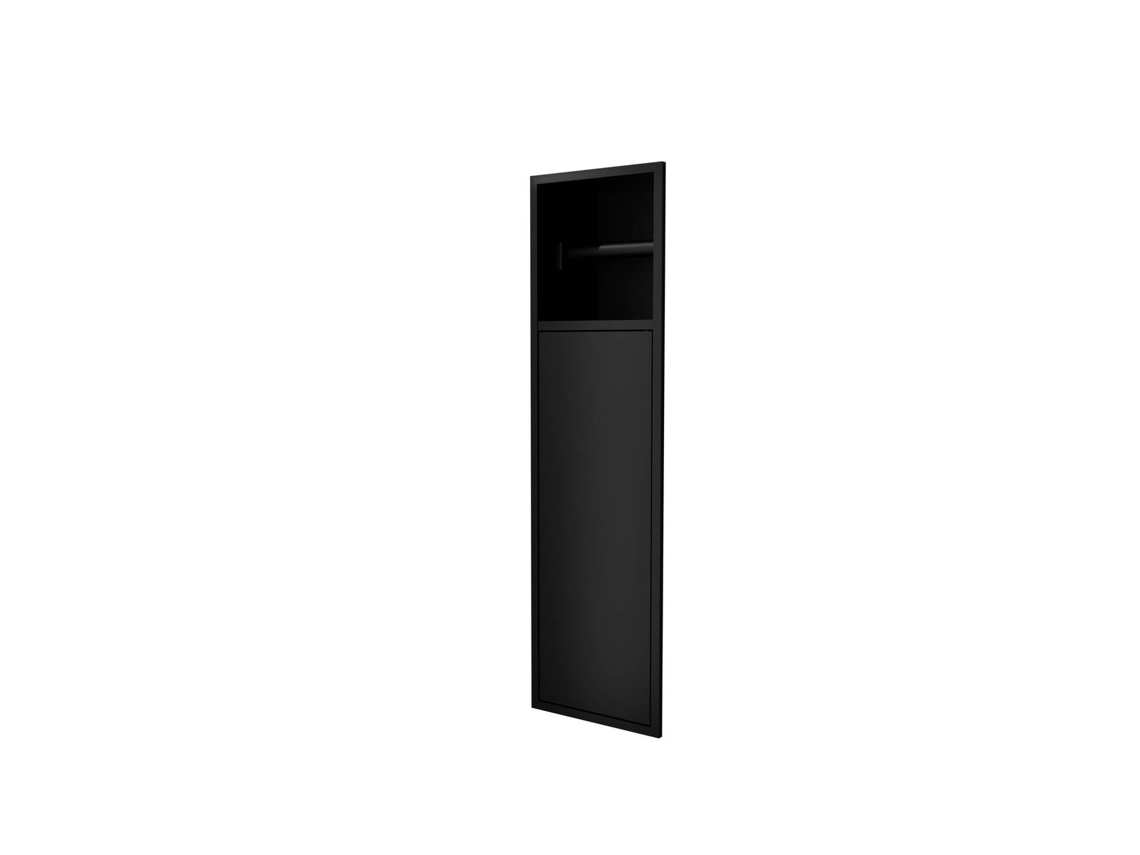 Egean · hornacina con porta-rollo · Negro mate · HOR007/NG