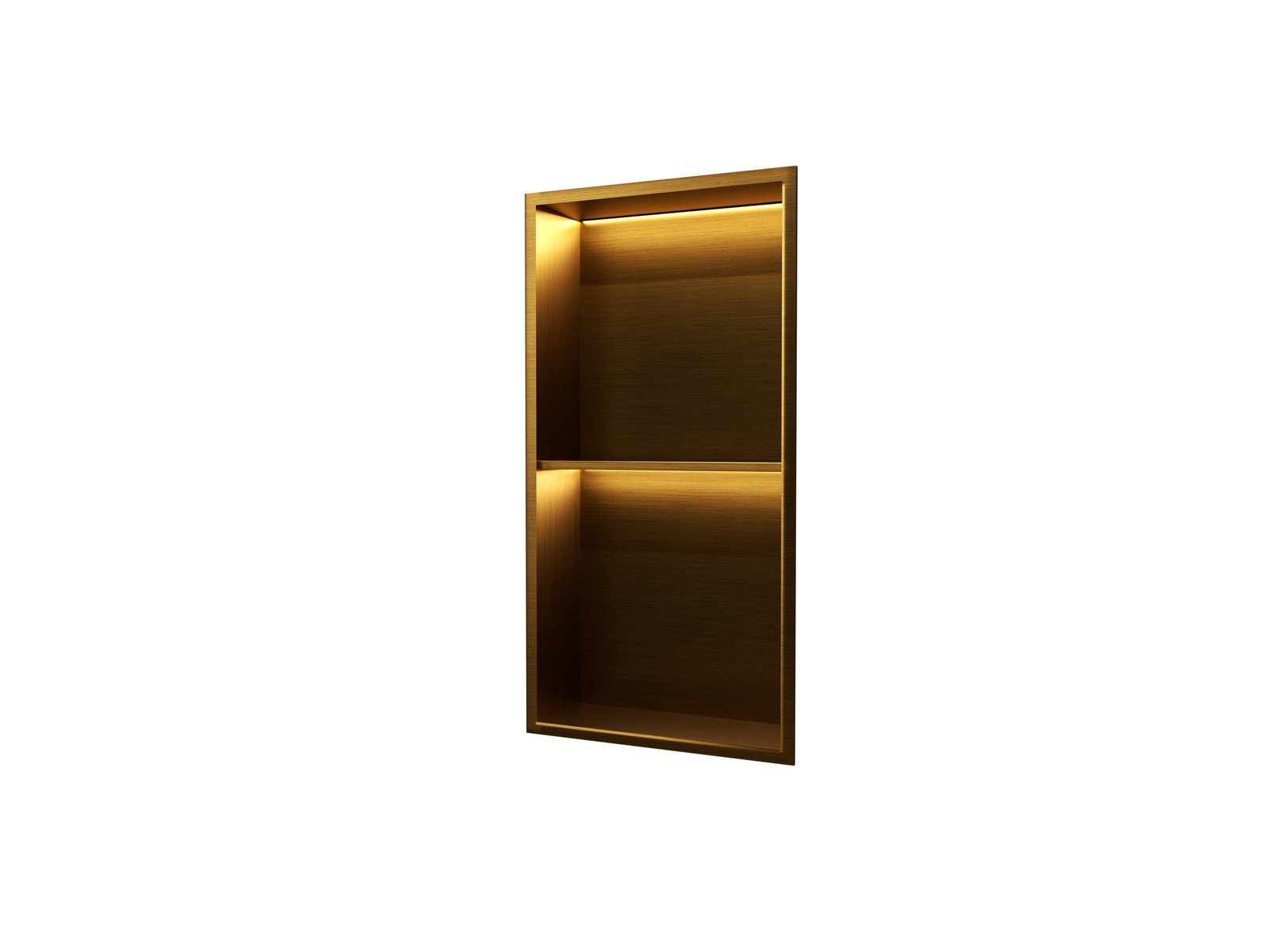 Marshall · hornacina vertical con luz LED · Oro cepillado · HOR006/OC
